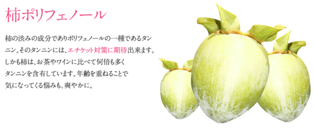 レディーズローズ特徴3柿ポリフェノール